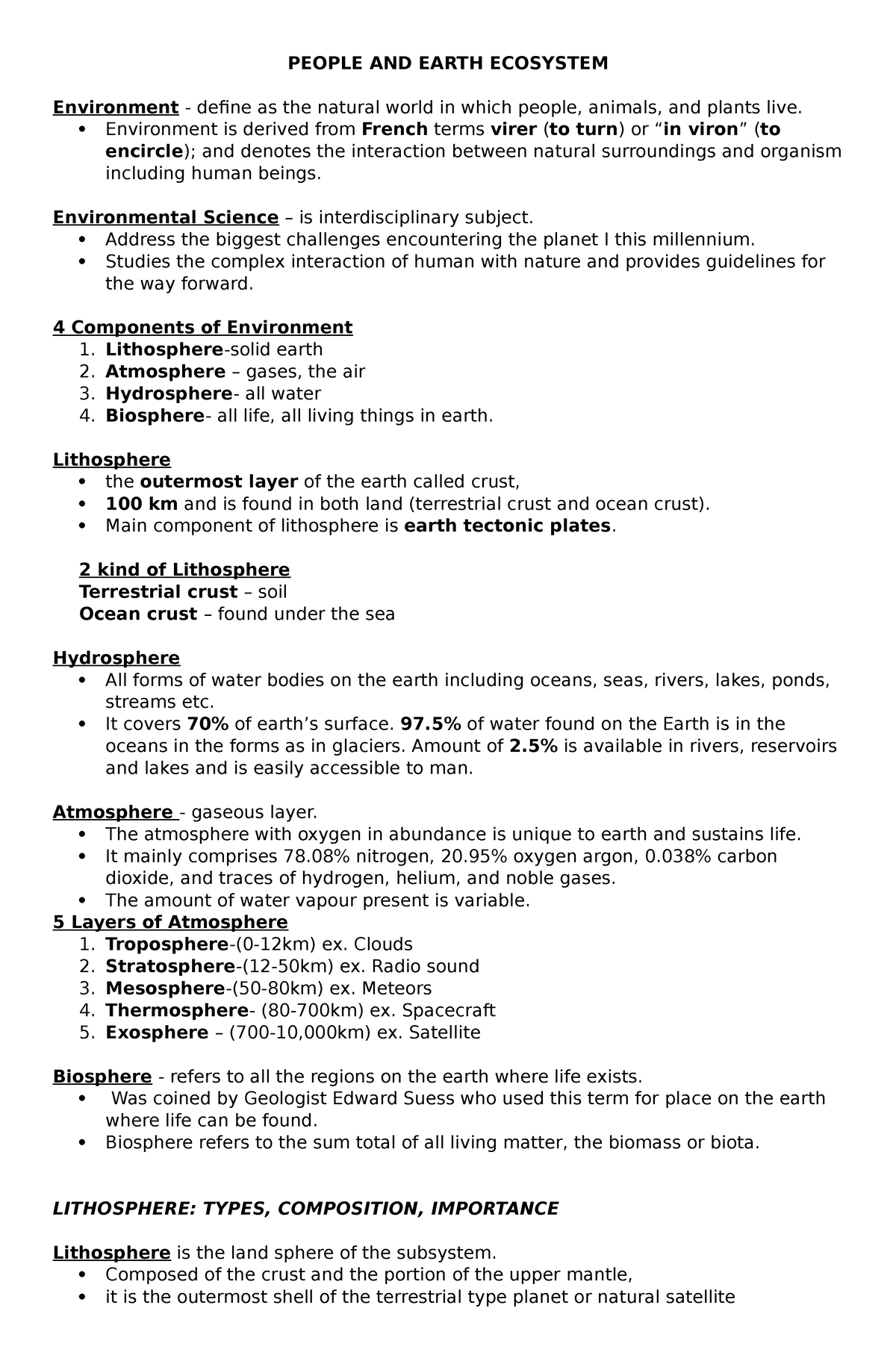 People AND Earth Ecosystem Reviewer - PEOPLE AND EARTH ECOSYSTEM ...