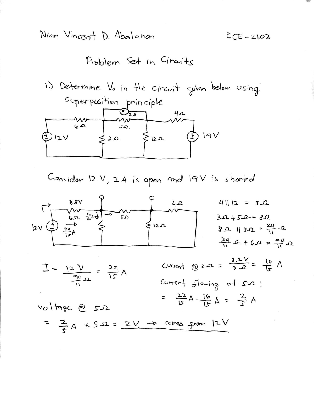 Circuits 1 Problem Set 1 - Electrical Circuits - Studocu