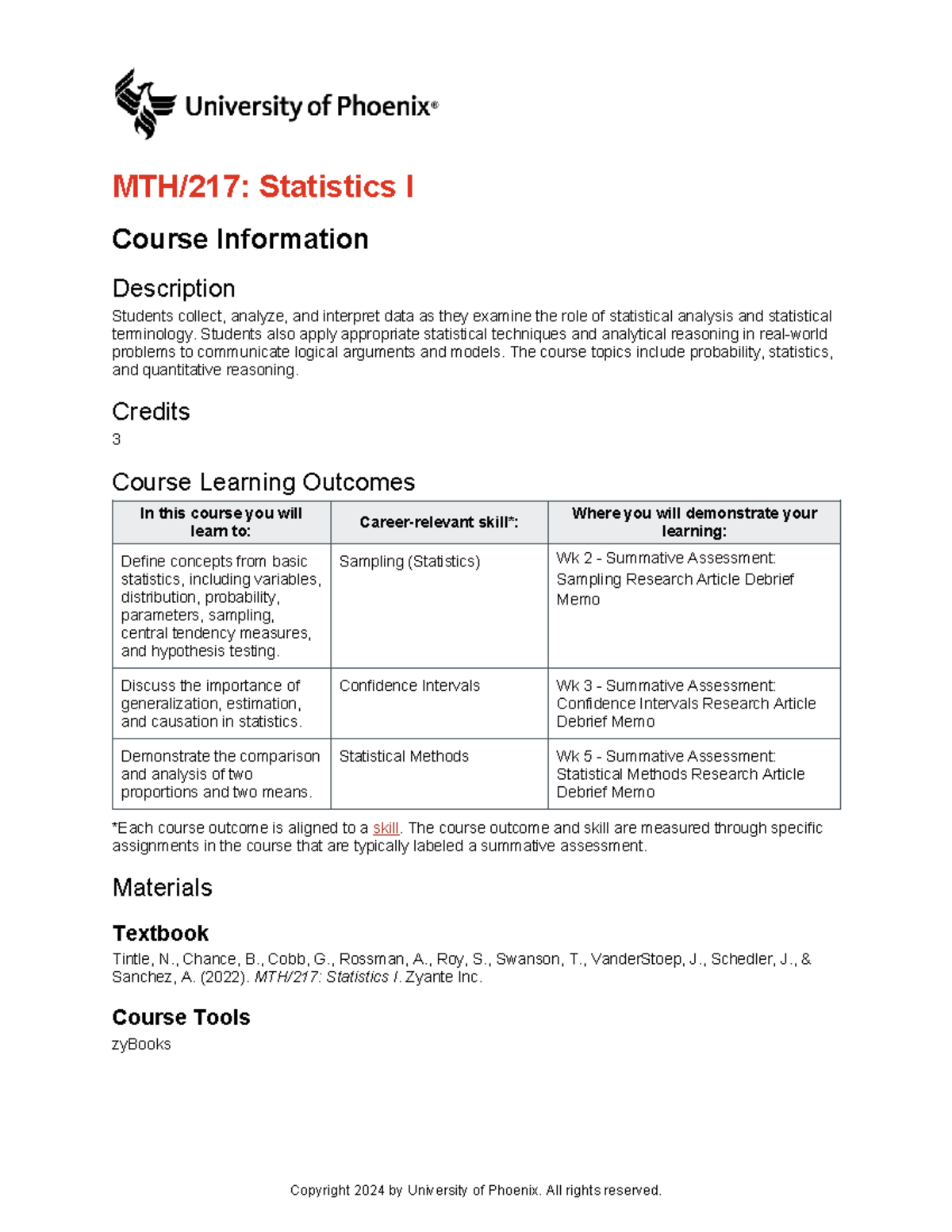 Mth217 V7 Syllabus - MTH/217: Statistics I Course Information ...