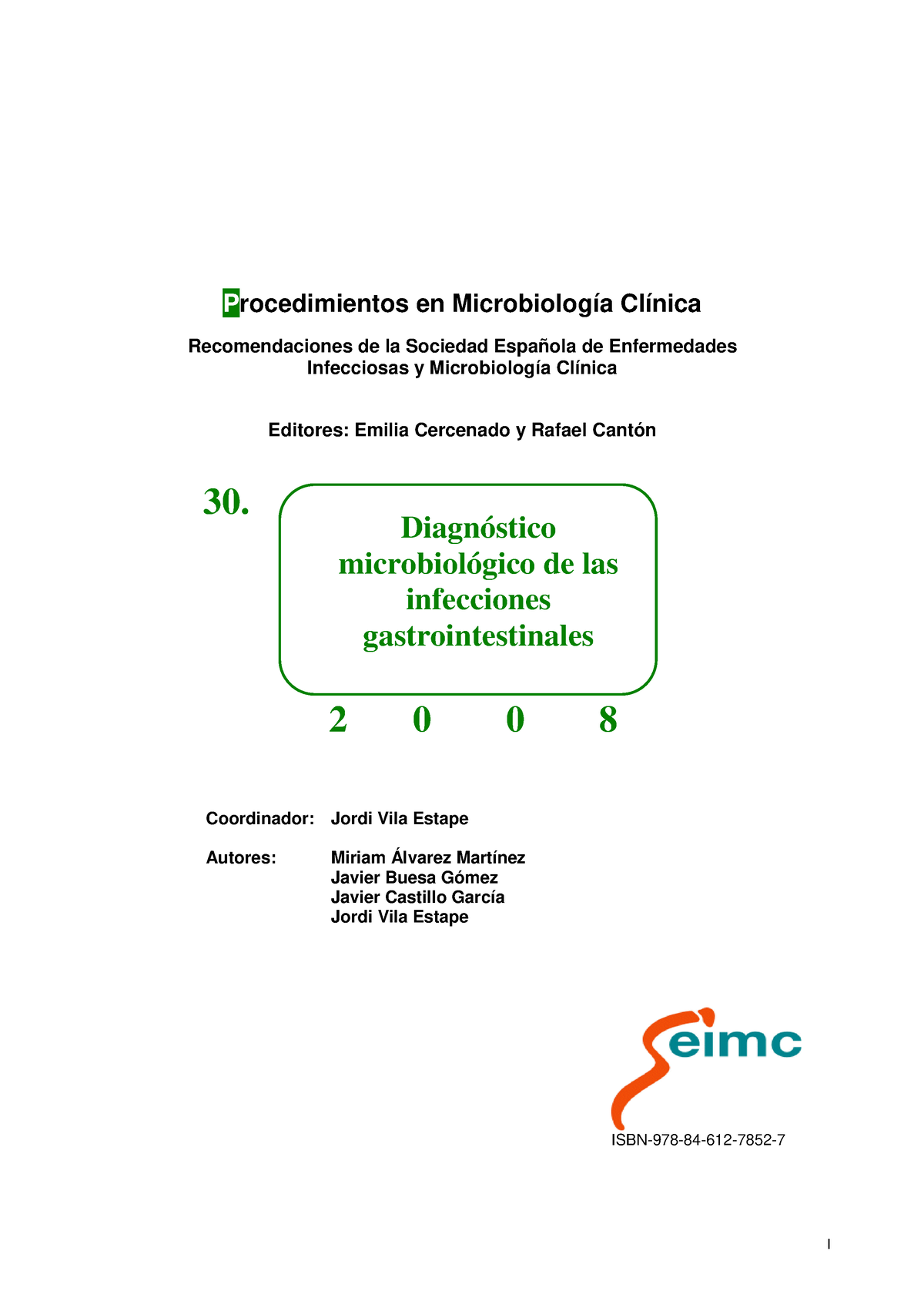 Seimc-procedimientomicrobiologia 30 Gastrointestinal - I Procedimientos ...