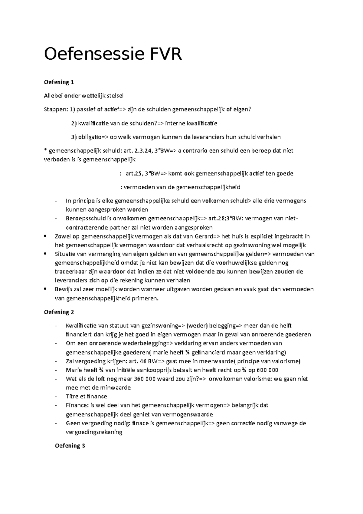 Oefensessie FVR - Boek Personen-familie-en Familiaal Vermogensrecht Van ...