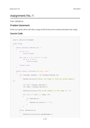 Graph Theory Codes Set 2 - Date: 22/02/ Problem Statement: Write ...