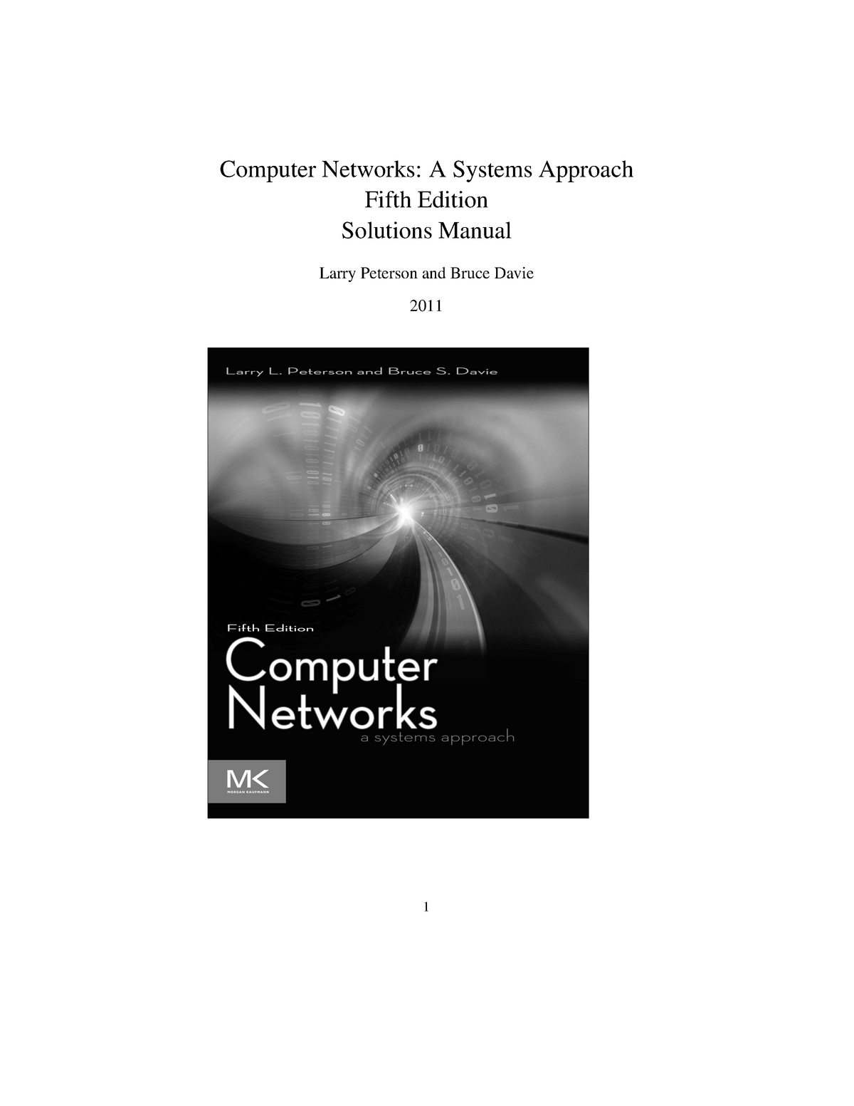 PD5e Solutions Manual Solution of Computer Networks, Fifth Edition