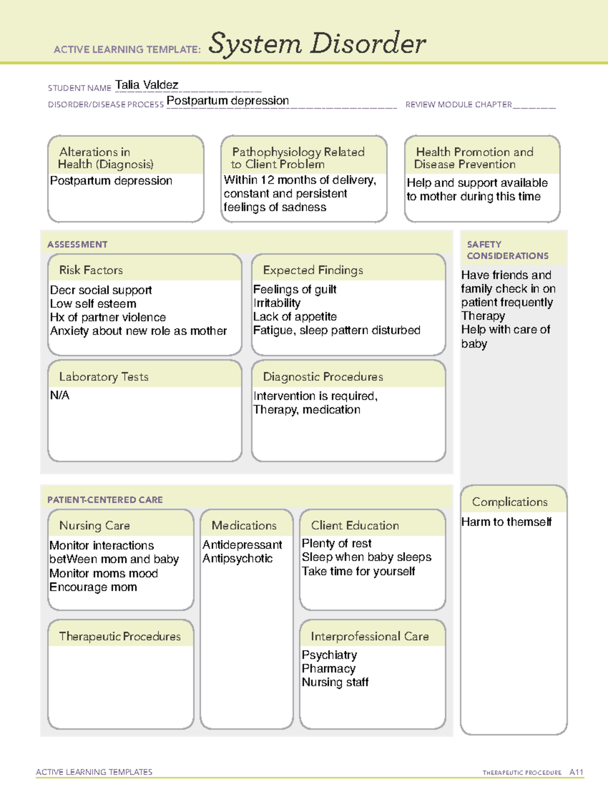 Active Learning Template pp depression - ACTIVE LEARNING TEMPLATES ...