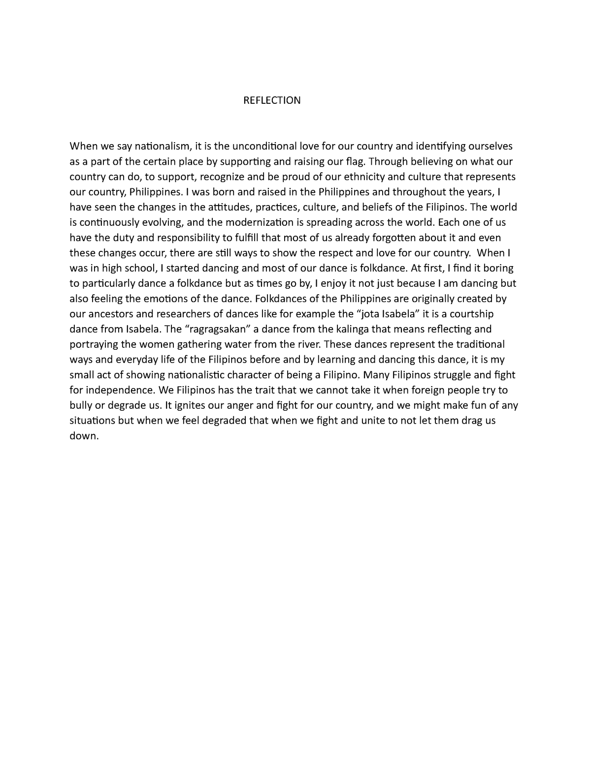 essay for nationalism