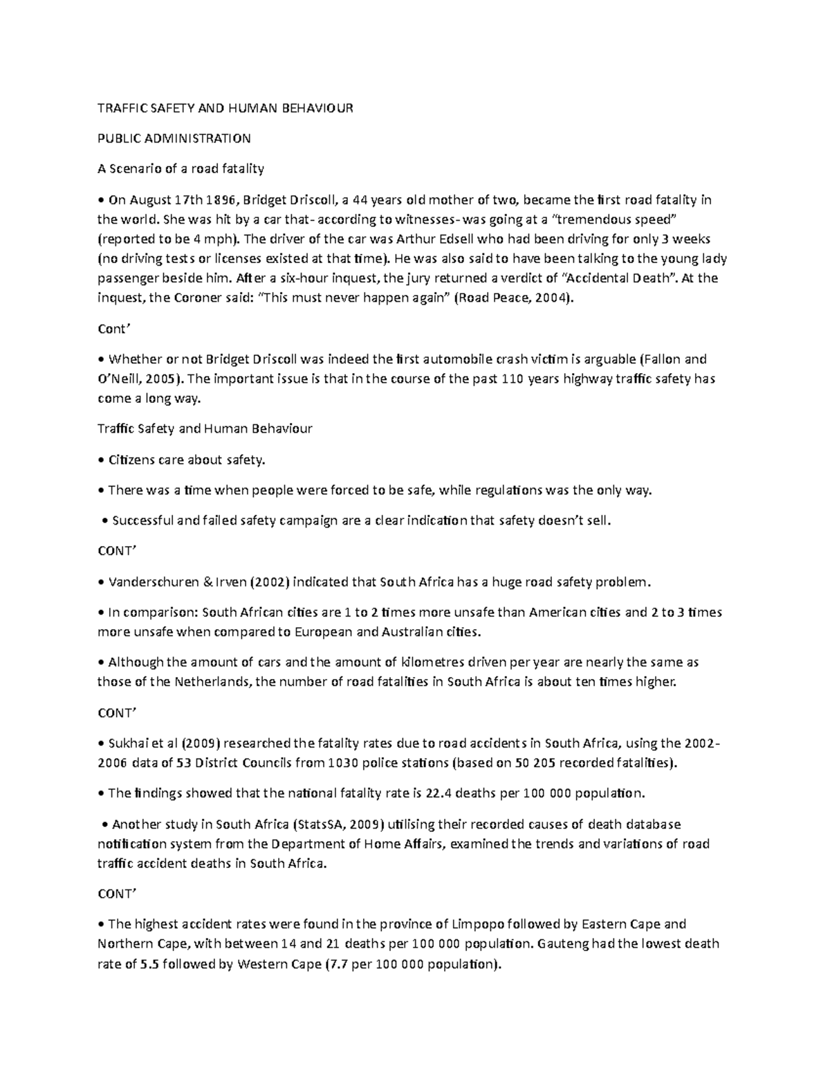 Traffic Safety AND Human Behaviour - TRAFFIC SAFETY AND HUMAN BEHAVIOUR ...