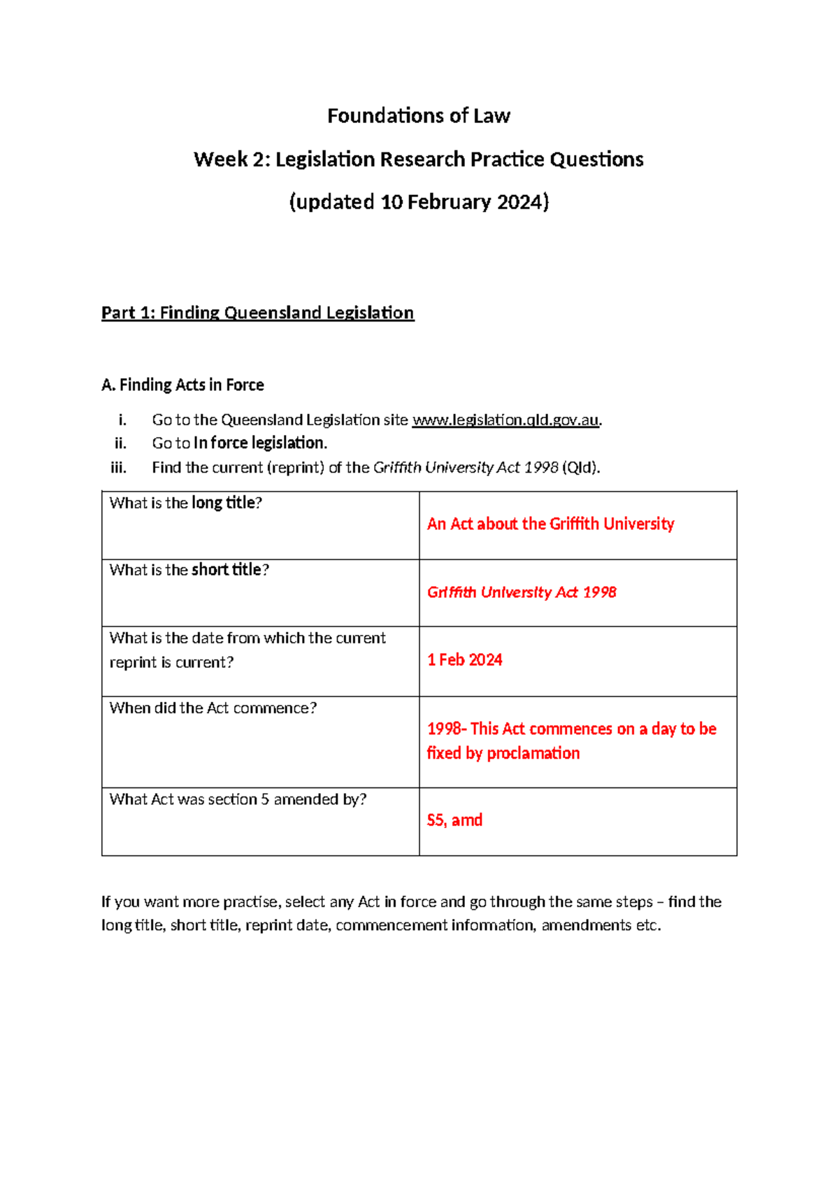 legal research practice questions