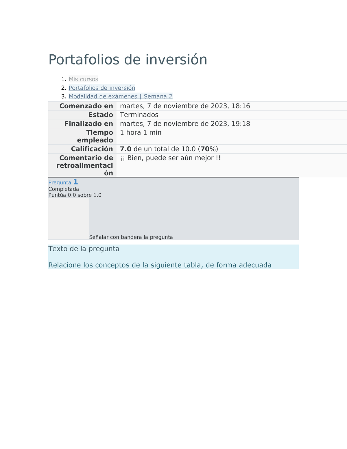 Portafolios De Inversión, Semana Dos - Portafolios De Inversión 1. Mis ...