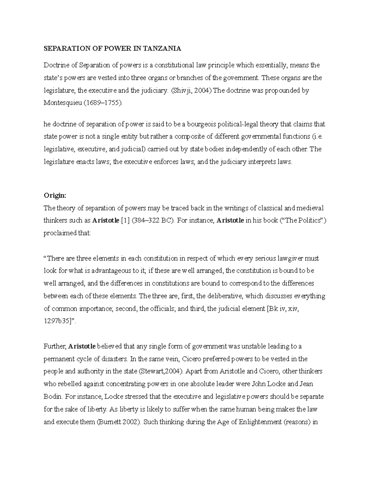 Separation OF Power - Summary Trends and Issues in Instructional Design ...