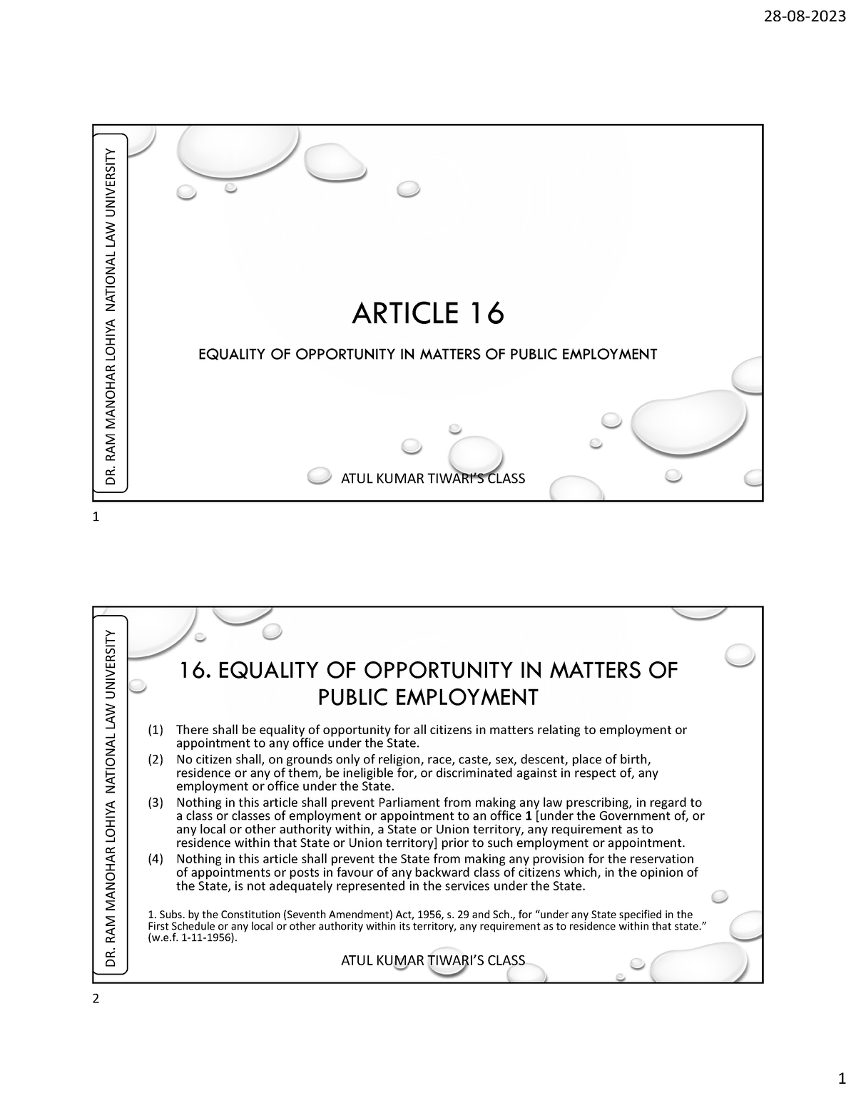 article 16 case study