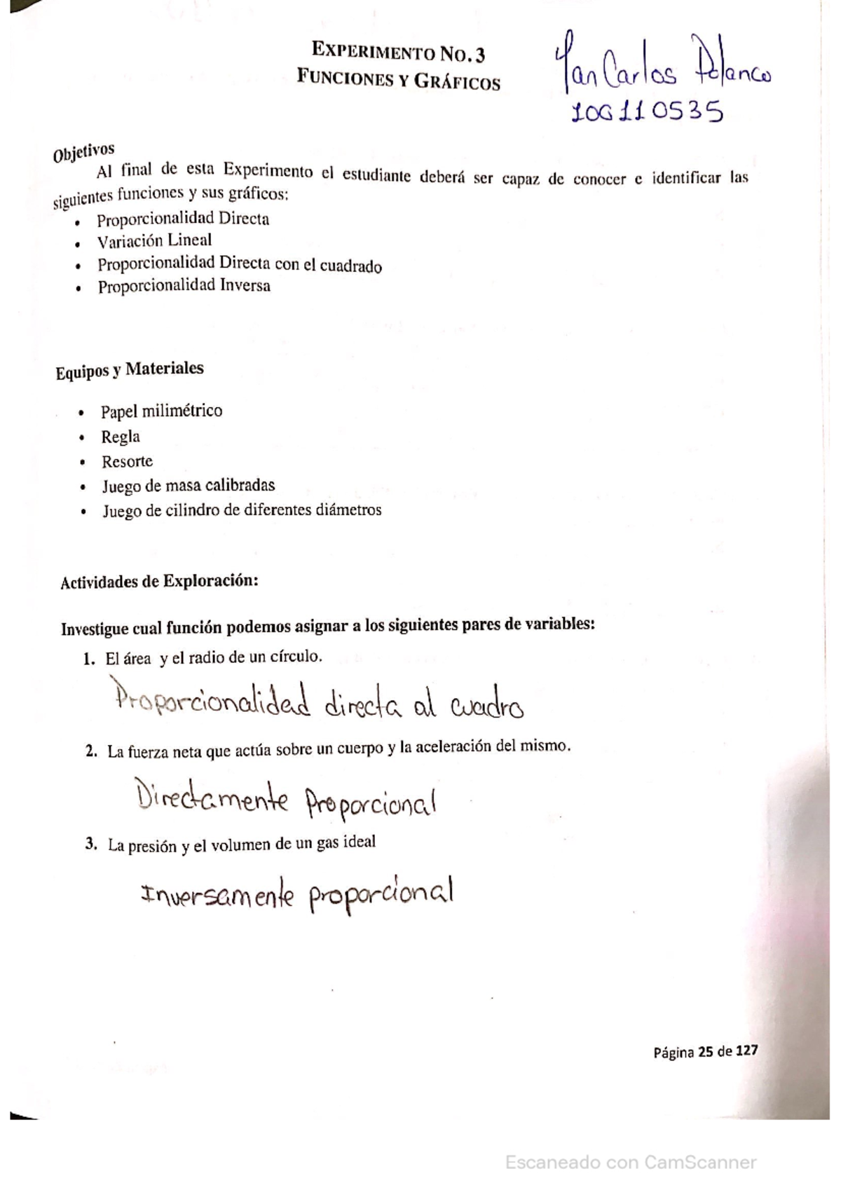 Practica 3 Fisica Y Practica 1 De Lab Fisica - Laboratorio De Física ...