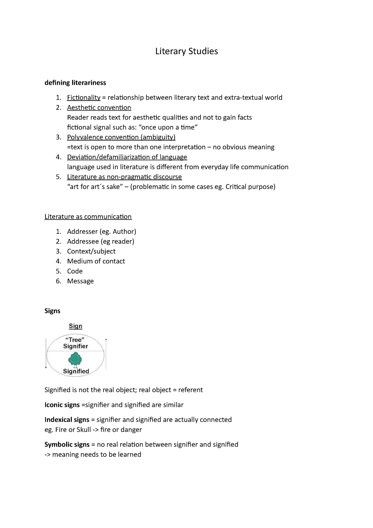 Introduction To Literary Studies 1 - Zsm Für Midterm - Literary Studies ...