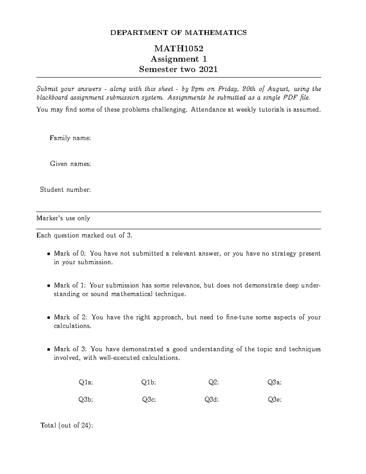 assignment-1-math1051-department-of-mathematics-math-assignment-1