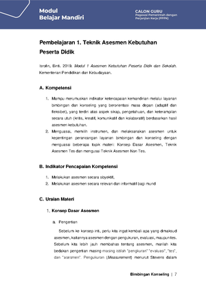 9. Klasikal - RENCANA PELAKSANAAN LAYANAN BIMBINGAN KLASIKAL SEMESTER ...