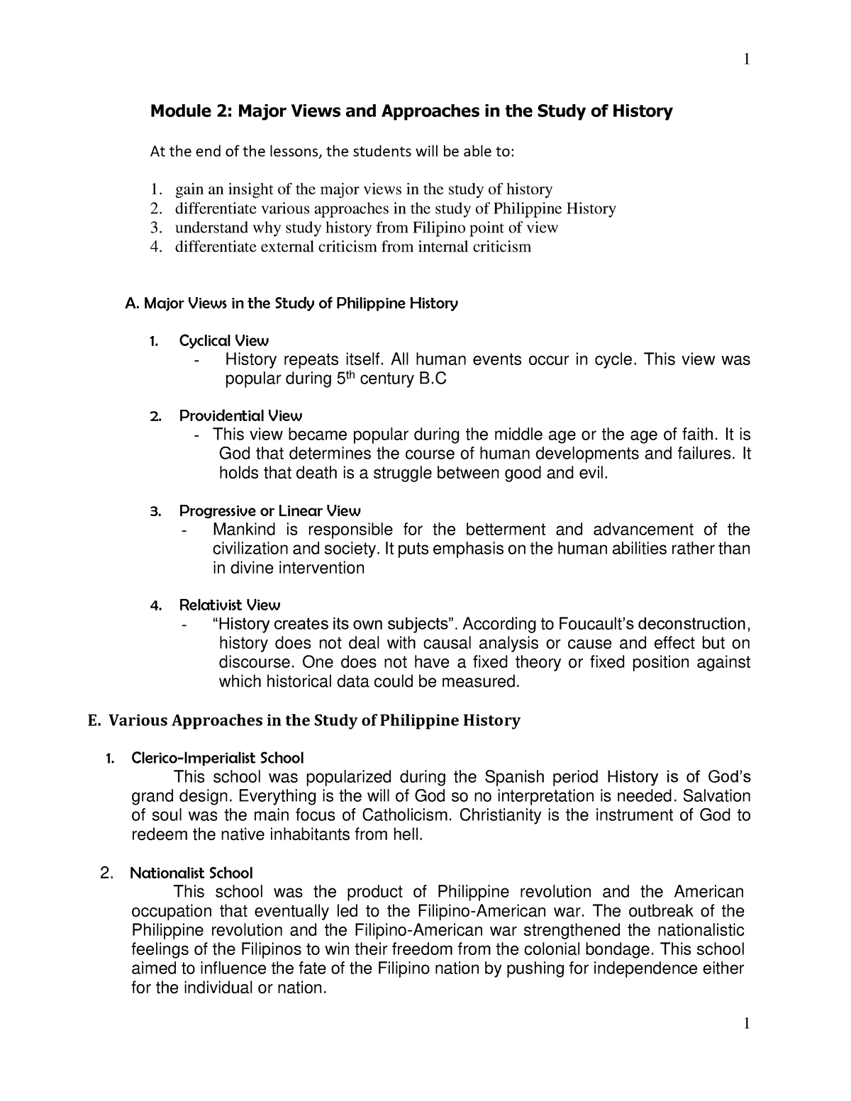 module-2-views-and-approaches-in-the-study-of-history-1-1-module-2