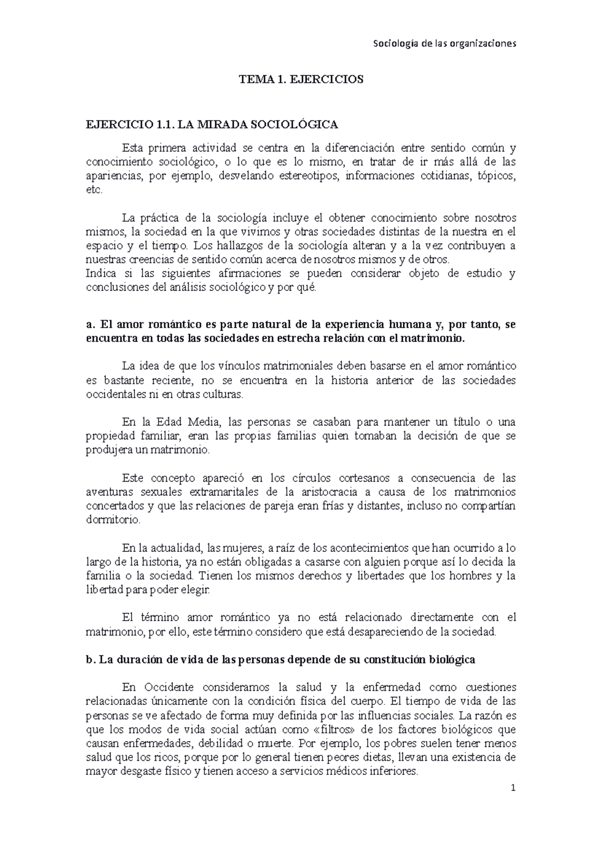 TEMA 1. Ejercicios - TEMA 1. EJERCICIOS EJERCICIO 1. LA MIRADA ...