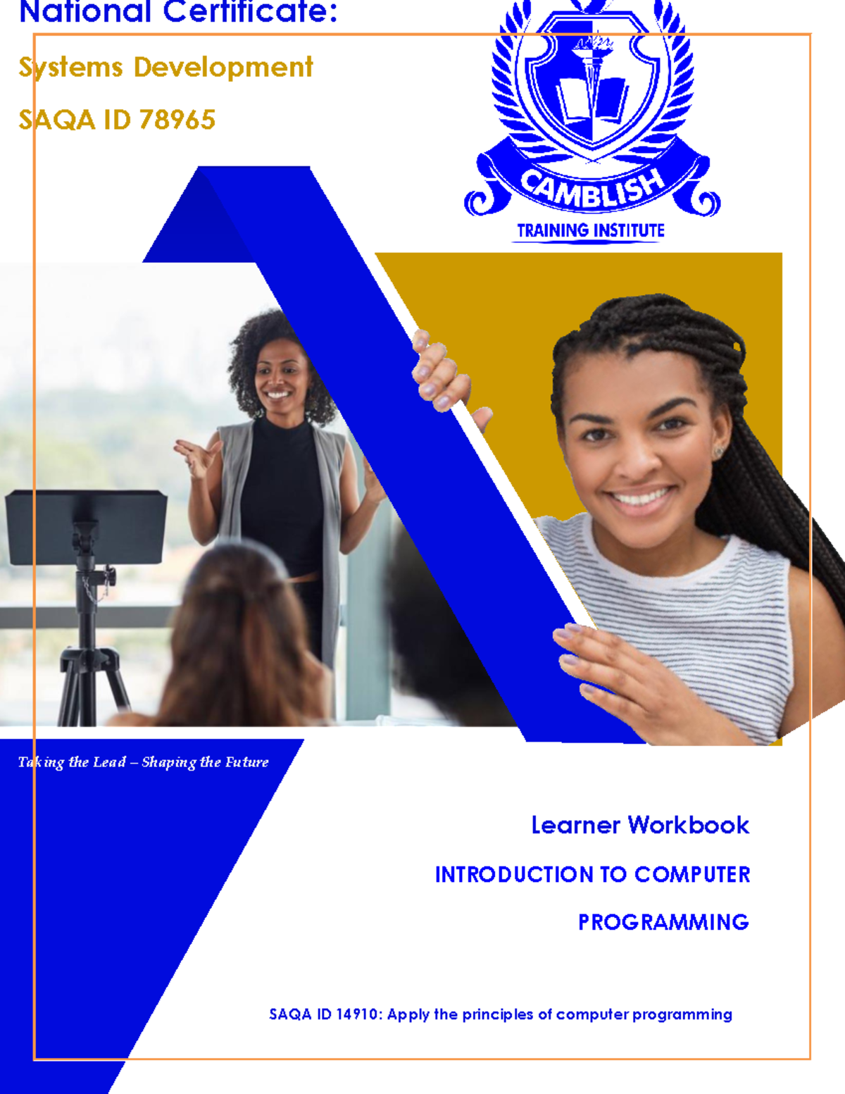 2. SAQA 14910- Learner Workbook-done