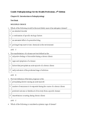 Exam 1 Patho Topic List - Review Material - Exam 1 Patho Concept ...