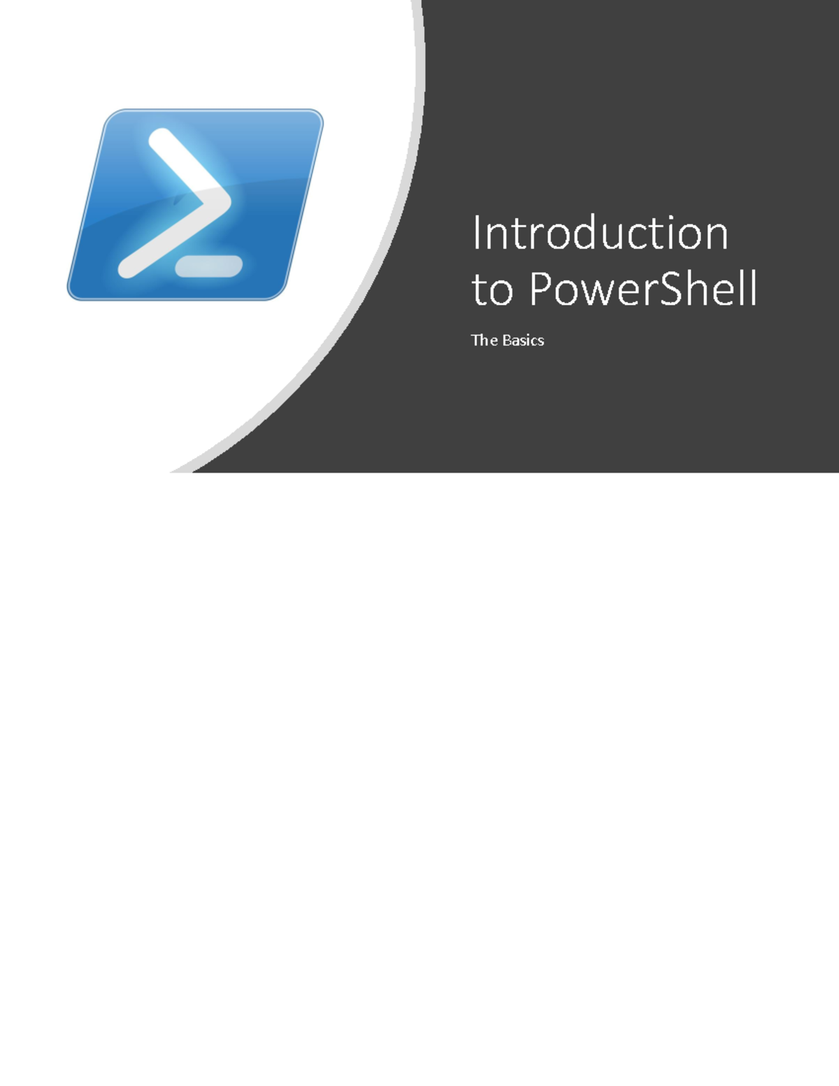 MST100 - Week 07 - Powershell 1 - Introduction To PowerShell The Basics ...