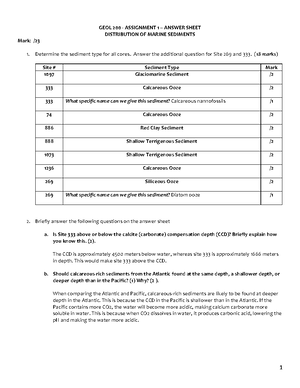 Lecture 1 Notes - Geology 200 - Oceanography Lecture 1: History Of ...