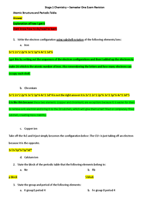 Biology - Info i need to understand Info i need to apply/memorise ...