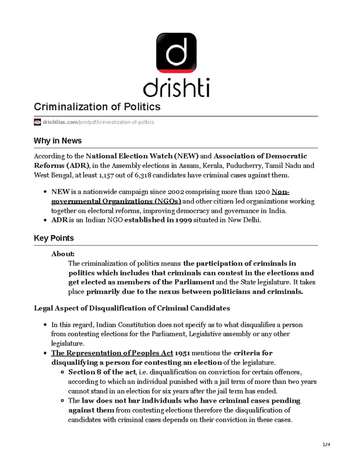 1618212515 criminalization of politics - Criminalization of Politics ...