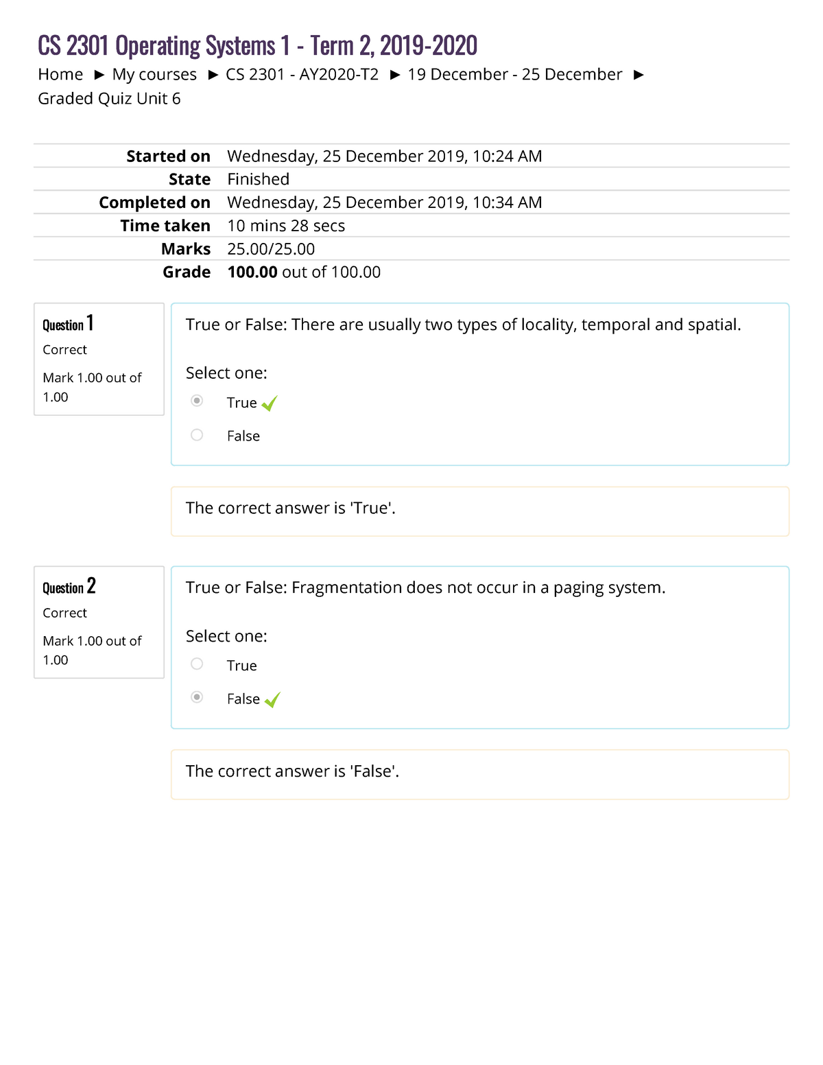 Graded Quiz Unit 6.pdf - Weekly Practice Assignments For Students To ...