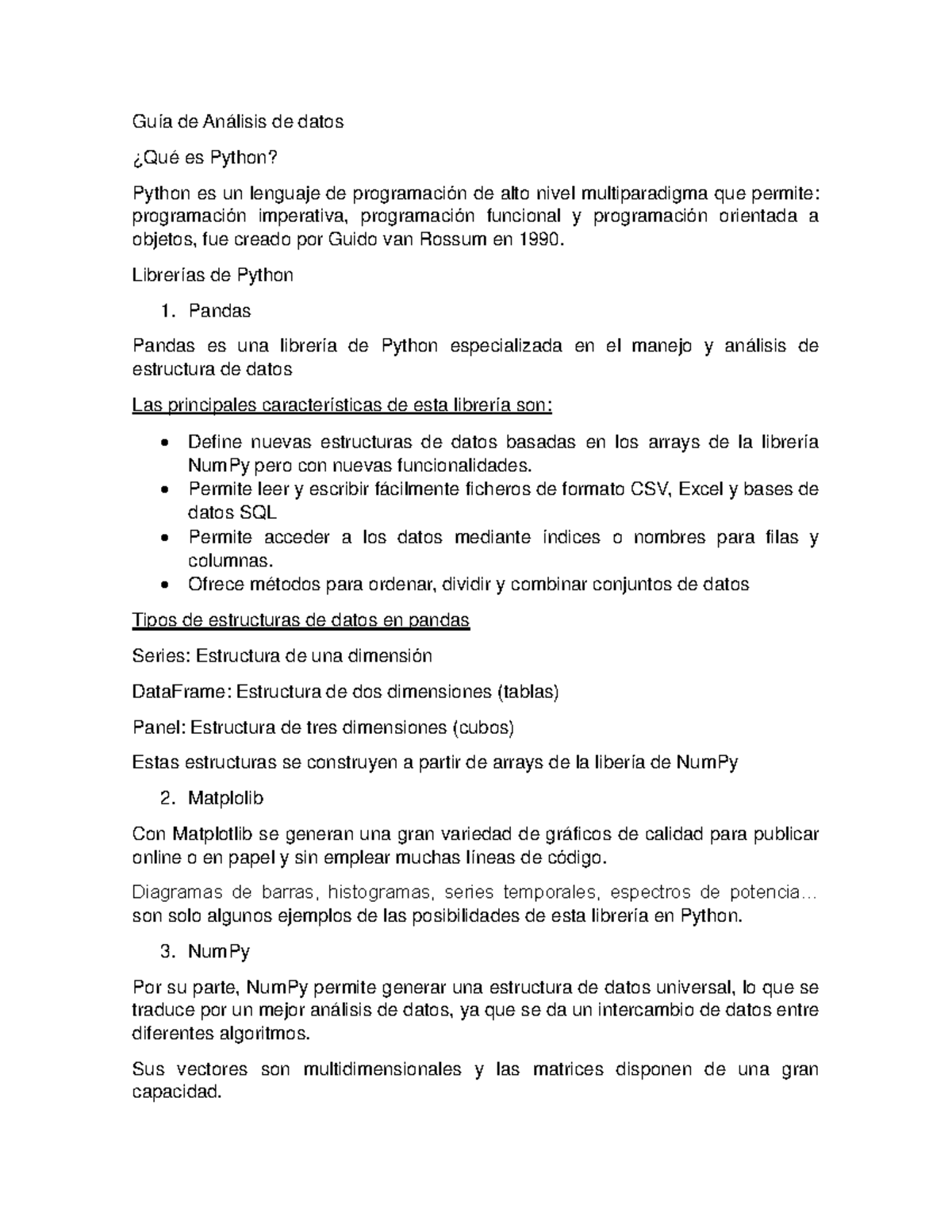 Guía de Análisis de datos - Guía de Análisis de datos ¿Qué es Python ...