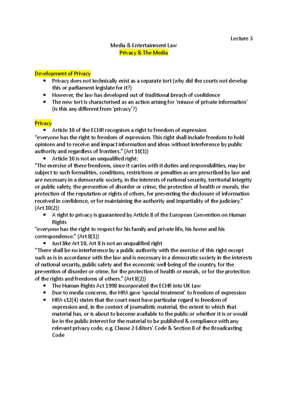 Lecture 3- media and entertainment - LBU - Studocu