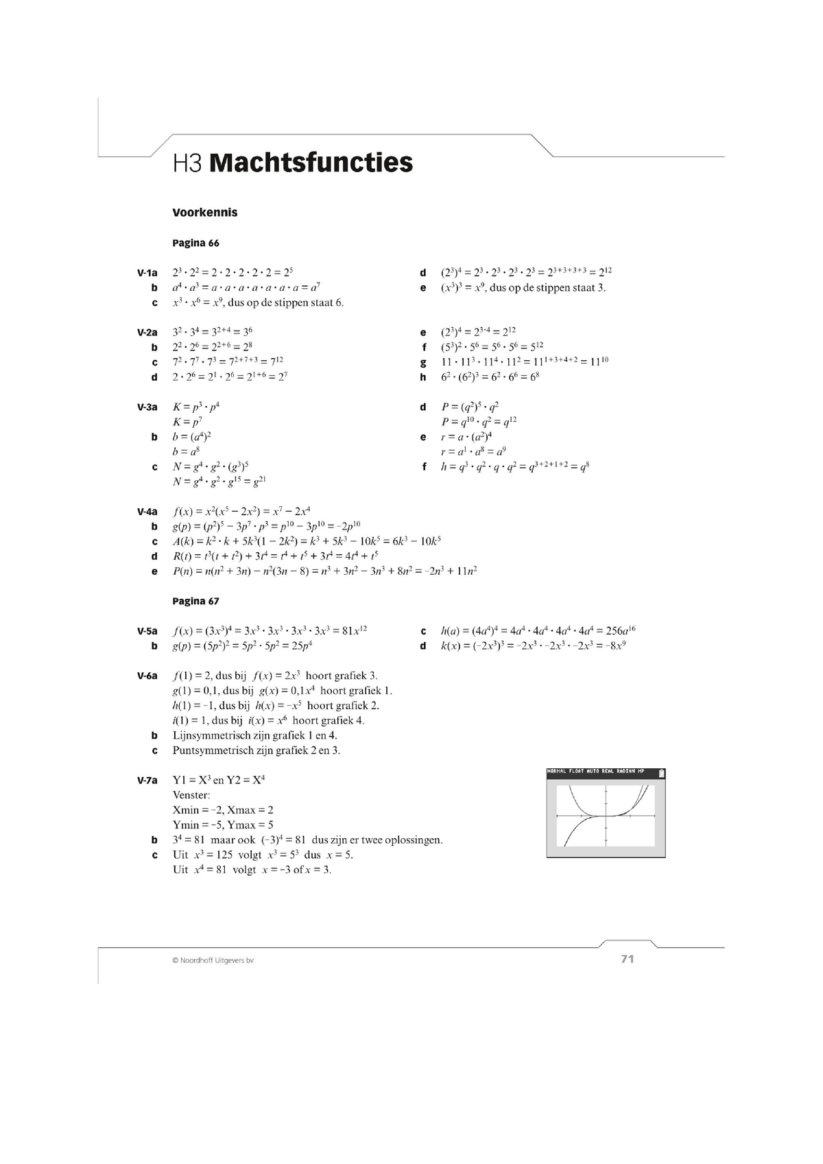 4VWO Uitwerking H3 Wis B - Wiskunde B - Studeersnel