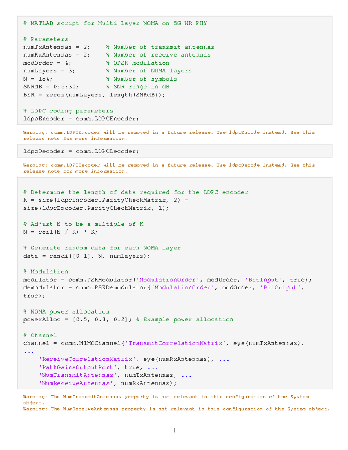 Noma - Summary Electronics and Communication Engineering - % MATLAB ...