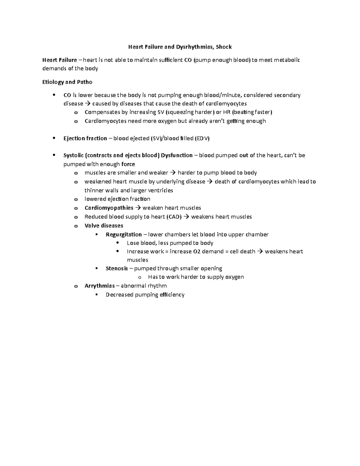 Chapter 19 Heart Failure, Dysrhythmias, Shock - Heart Failure and ...