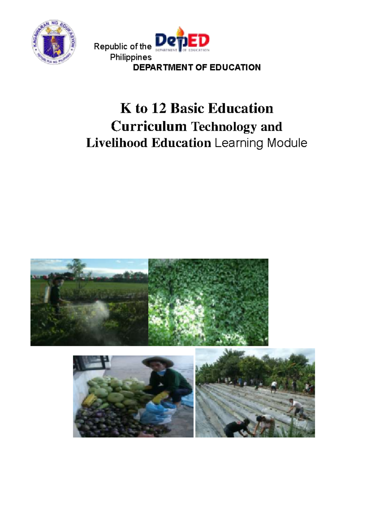 Horticulture module - Republic of the Philippines DEPARTMENT OF ...