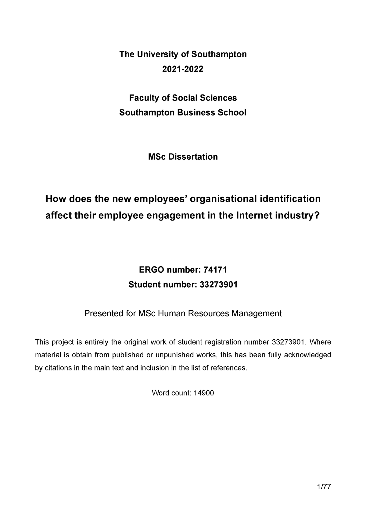 hr dissertation pdf