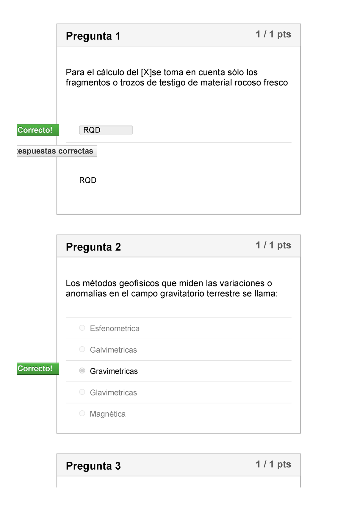 S13. Practica Calificada 03 Geologia PC3 - 1 / 1 Pts Pregunta 1 Para El ...