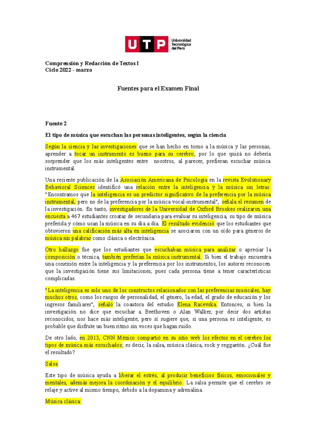 Fuentes Para El Examen Final De CRT1, 2022-marzo - Comprensión Y ...