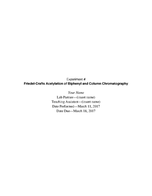 Lab Report 1 - Recrystallization - Experiment Recrystallization ...