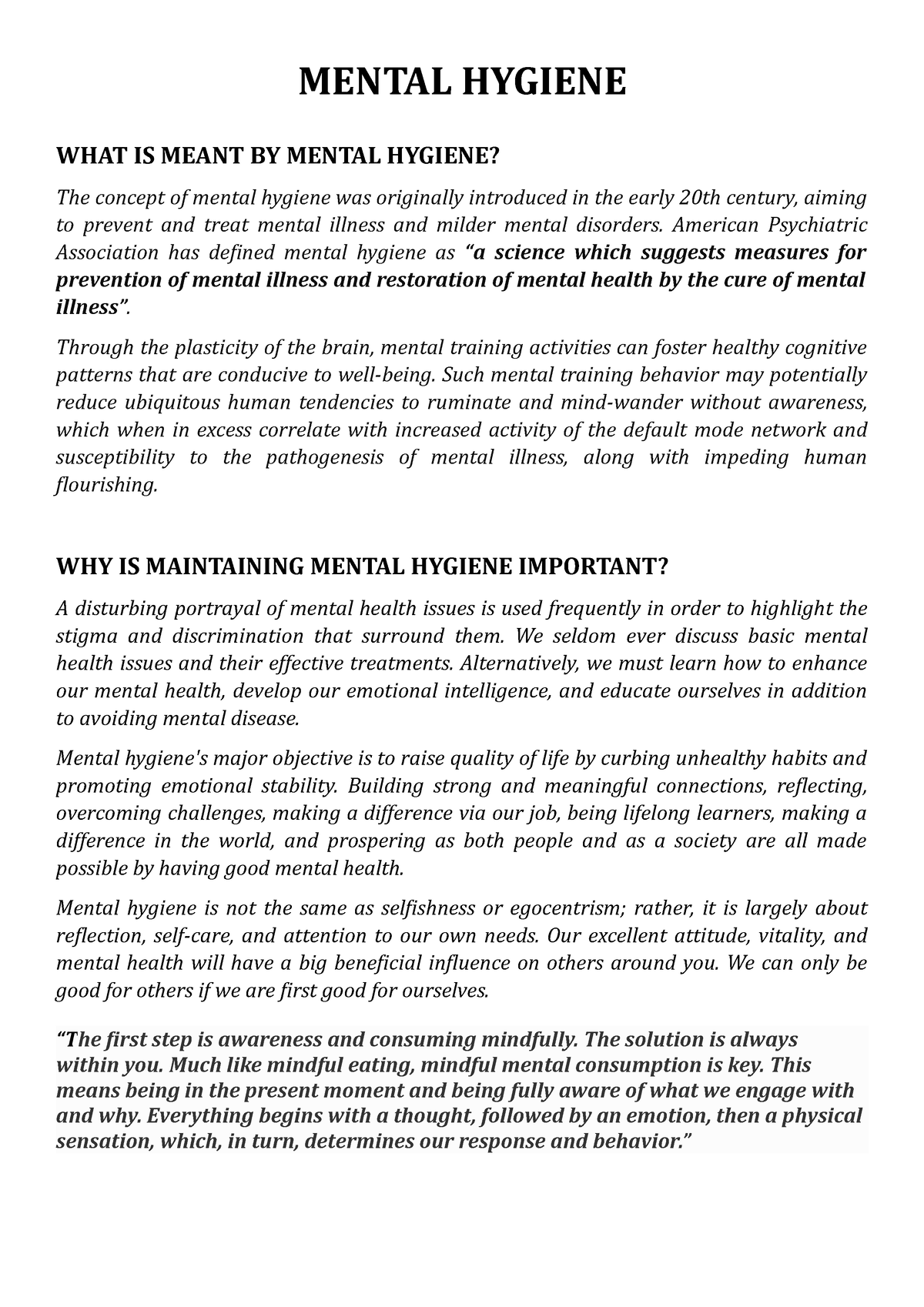 mental-hygiene-notes-mental-hygiene-what-is-meant-by-mental-hygiene