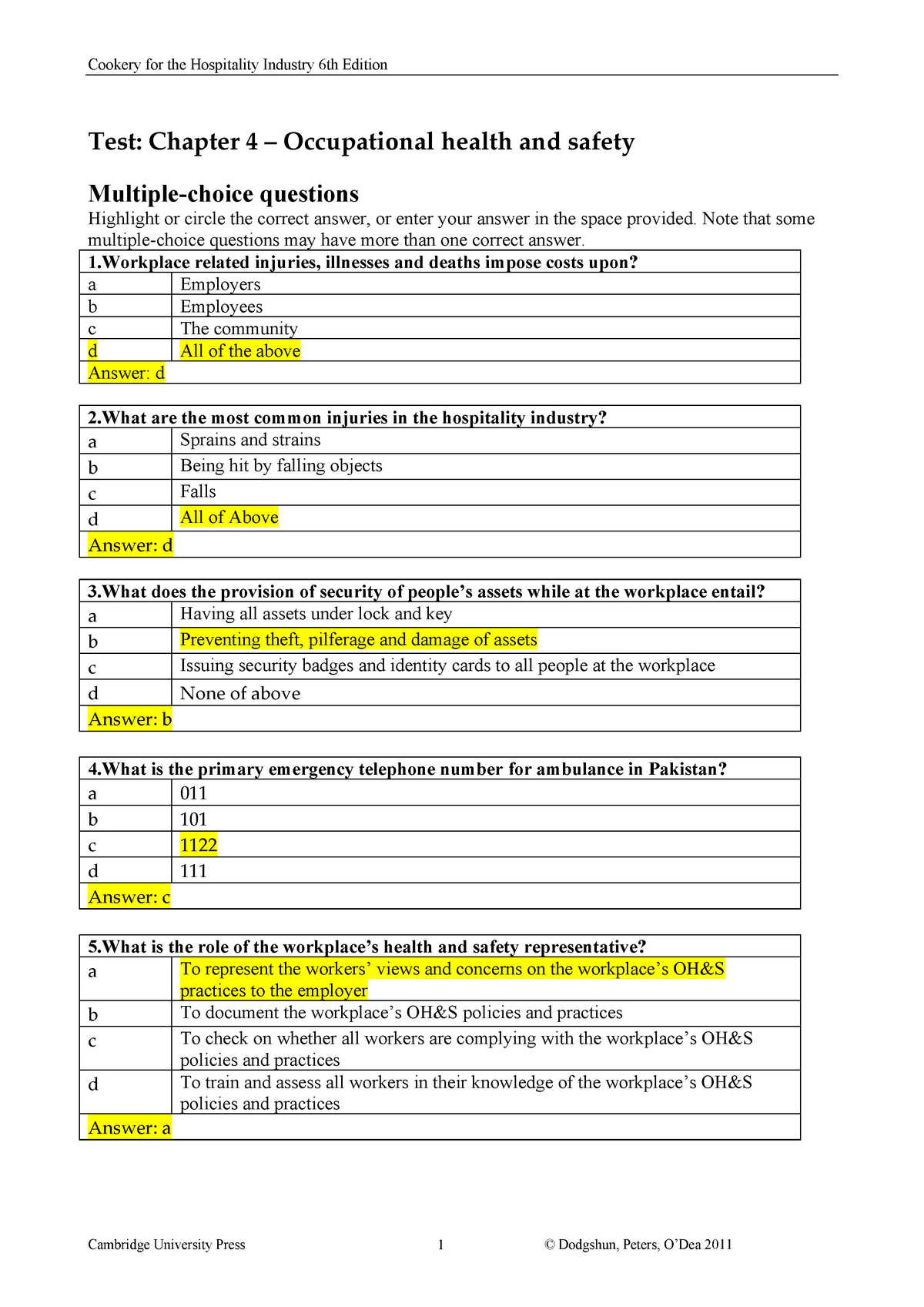 All Mcqs Ind Safety And Risk MGt - Business Management - Punjab ...