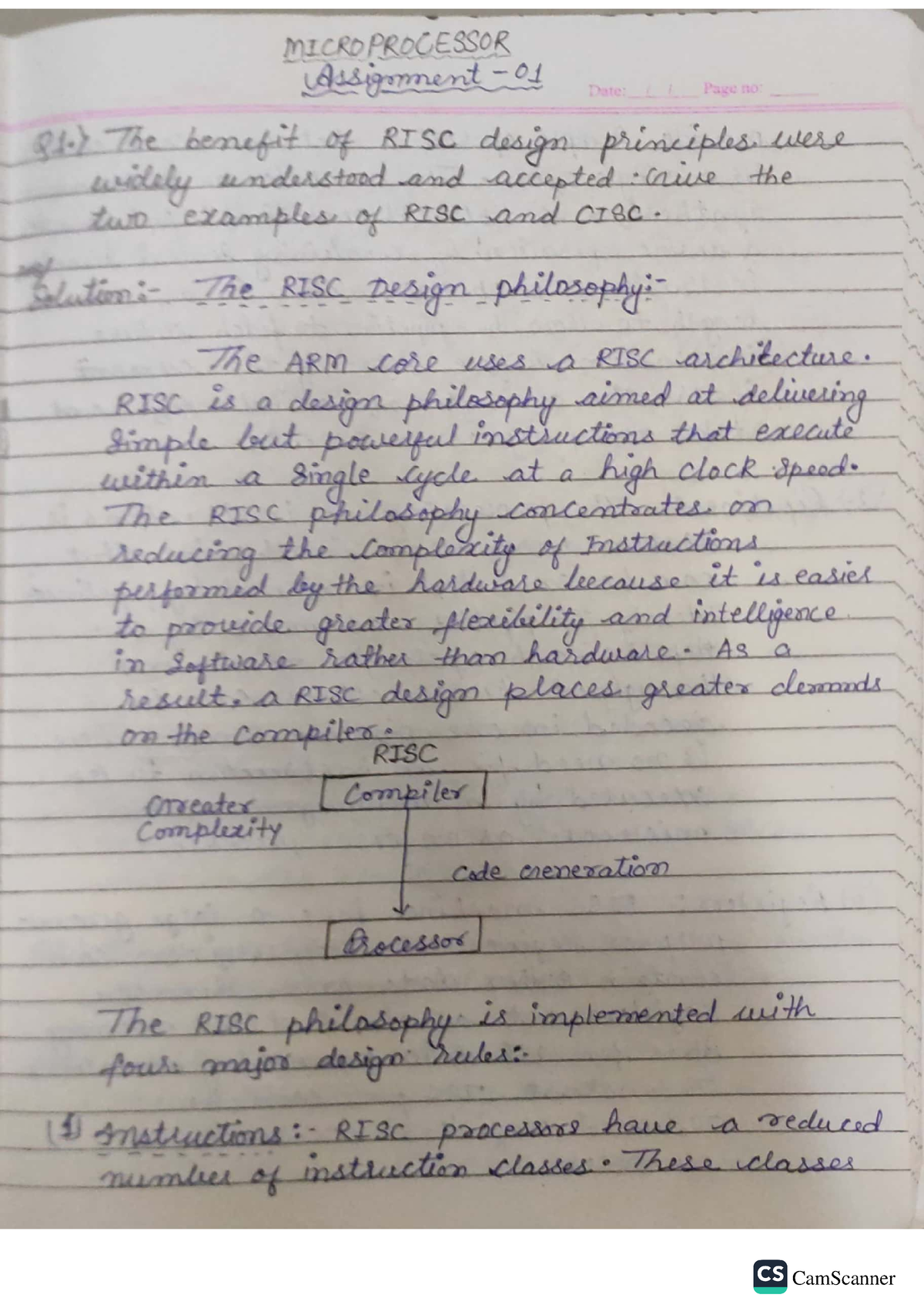 microprocessor assignment