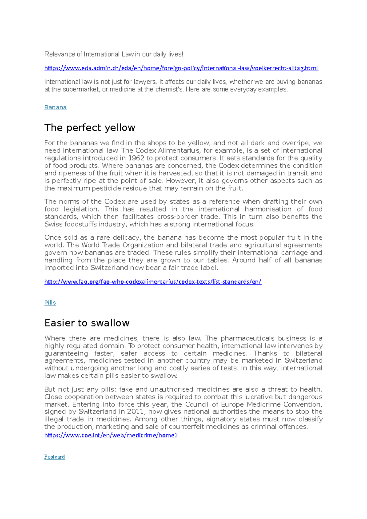 Relevance of International Law in our daily lives - - Studocu