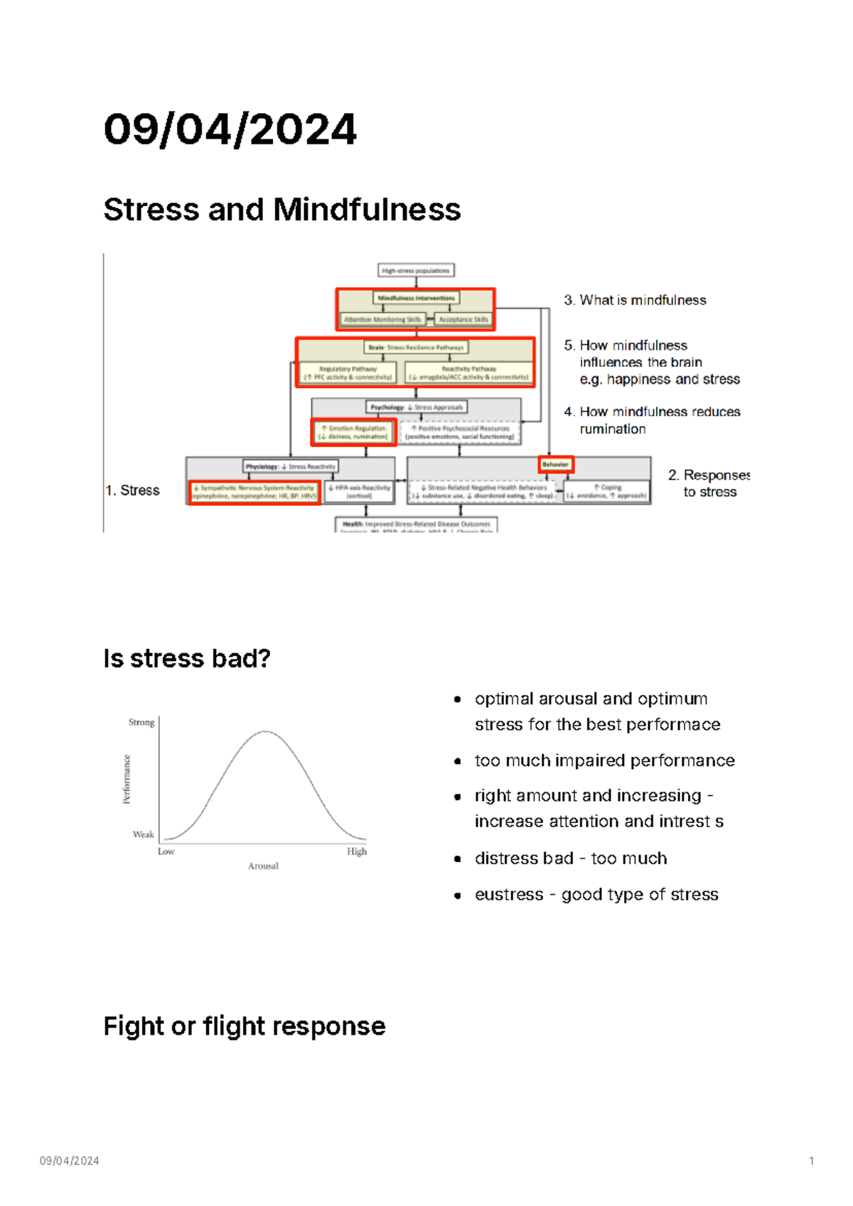 Stress and Mindfulness - 09/04/ Stress and Mindfulness Is stress bad ...