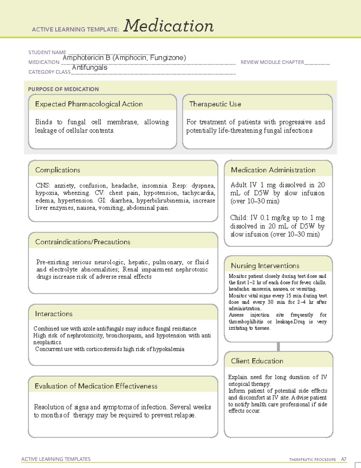 Amphotricin B - Long Island University Brooklyn Active Learning ...