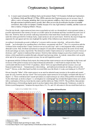 Cryptocurrencies (OLET1208, 2021) Assignment - OLET1208 Assignment ...