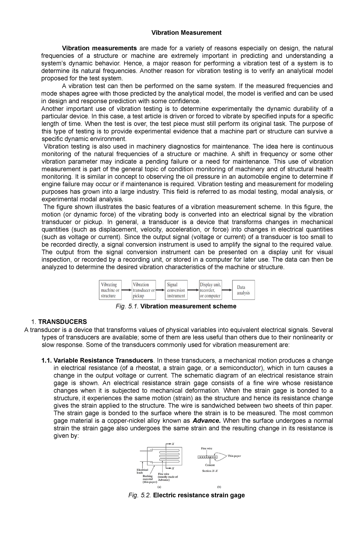 Vibration Measurement - Vibration Measurement Vibration Measurements ...