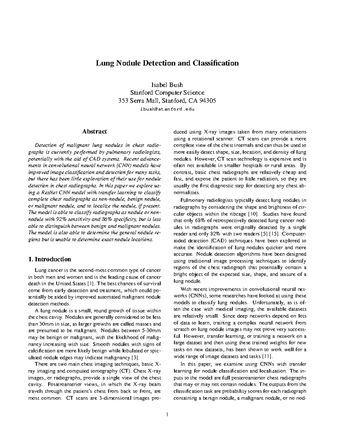 Lung nodule detection and classification - CT scans can provide a more ...
