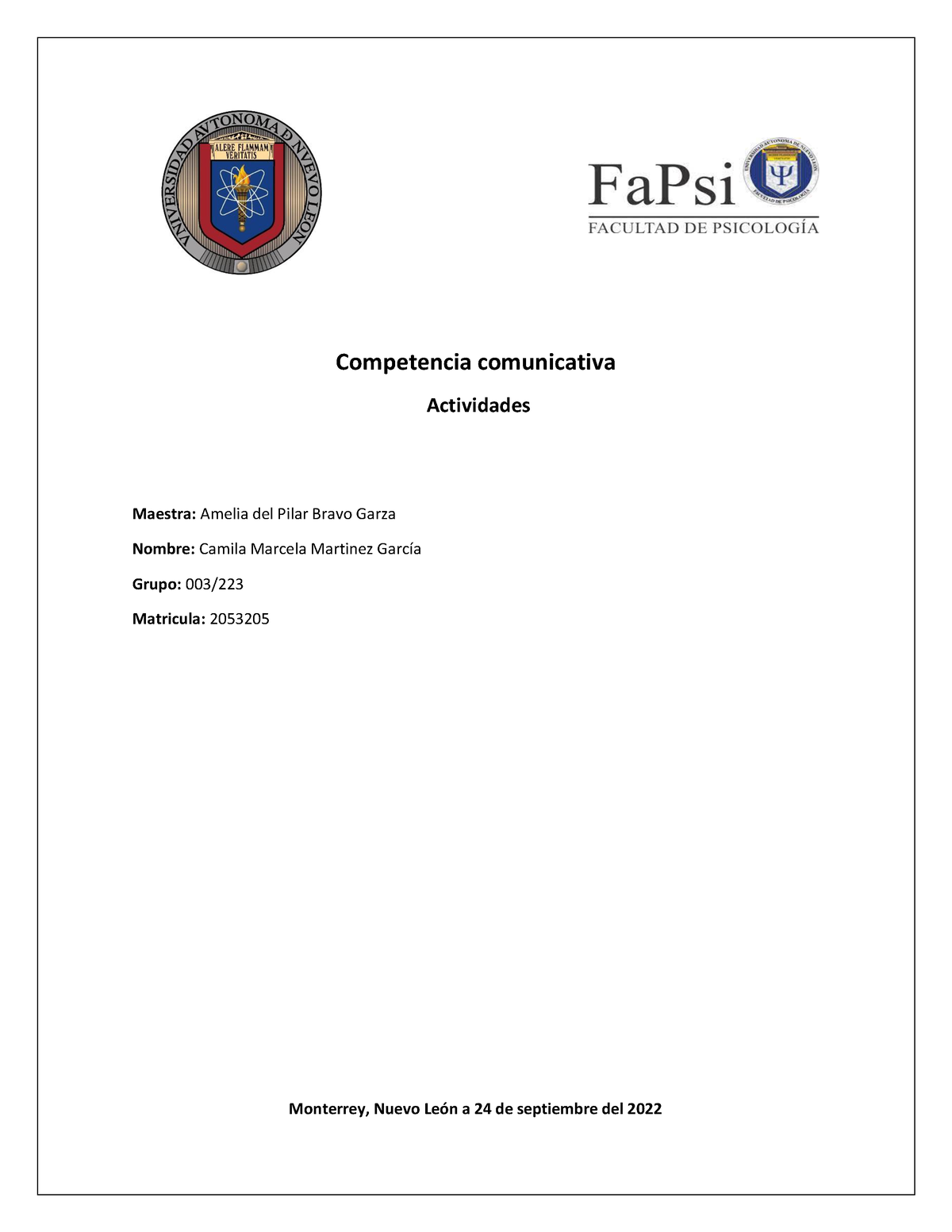 Actividad 2 - Tarea De Competencia Comunicativa - Competencia ...