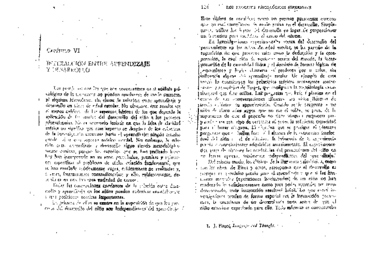 Vigotsky, L. Interacción entre aprendizaje y desarrollo. - Psicología