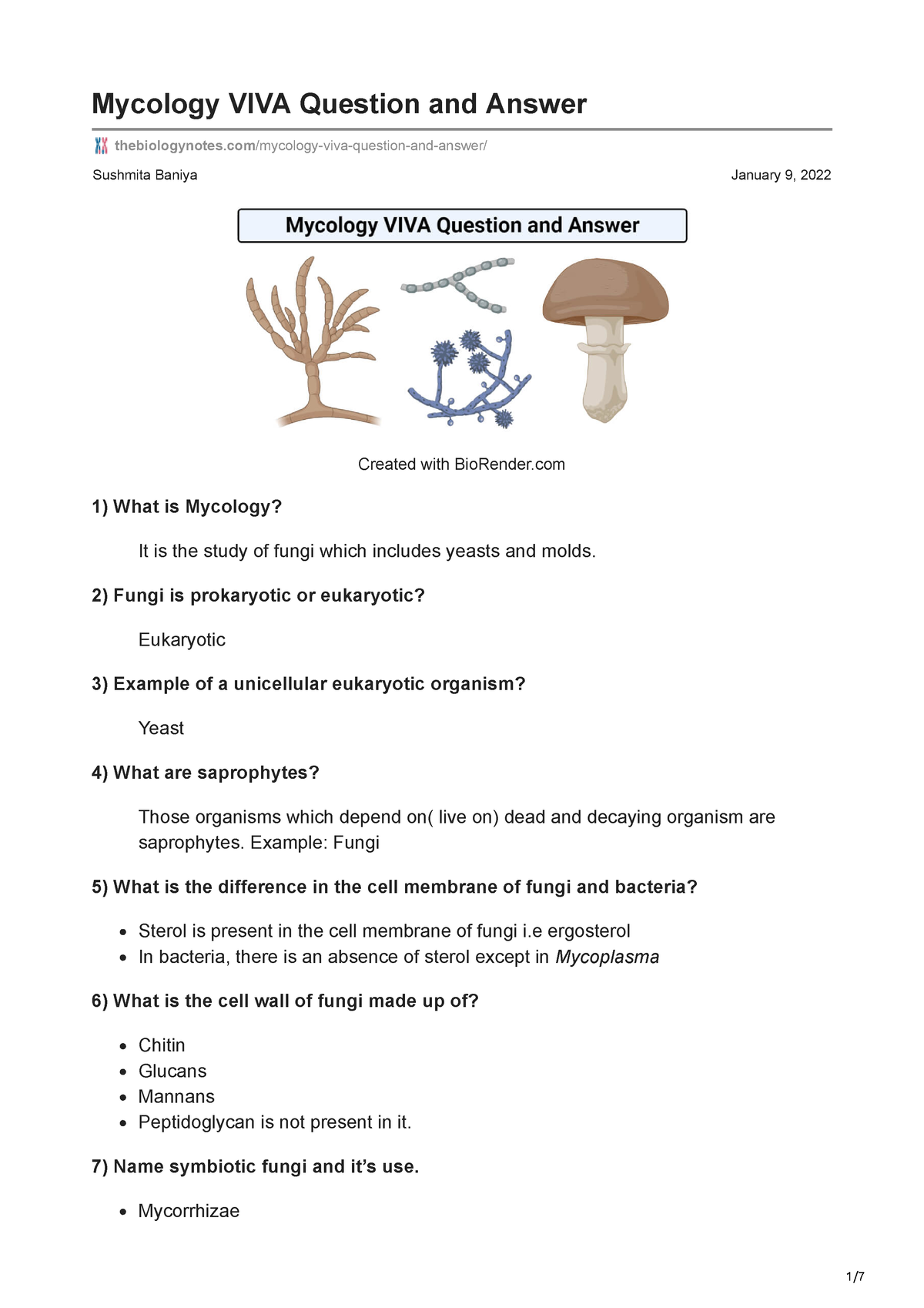 mycology-viva-question-and-answer-sushmita-baniya-january-9-2022-mycology-viva-question-and