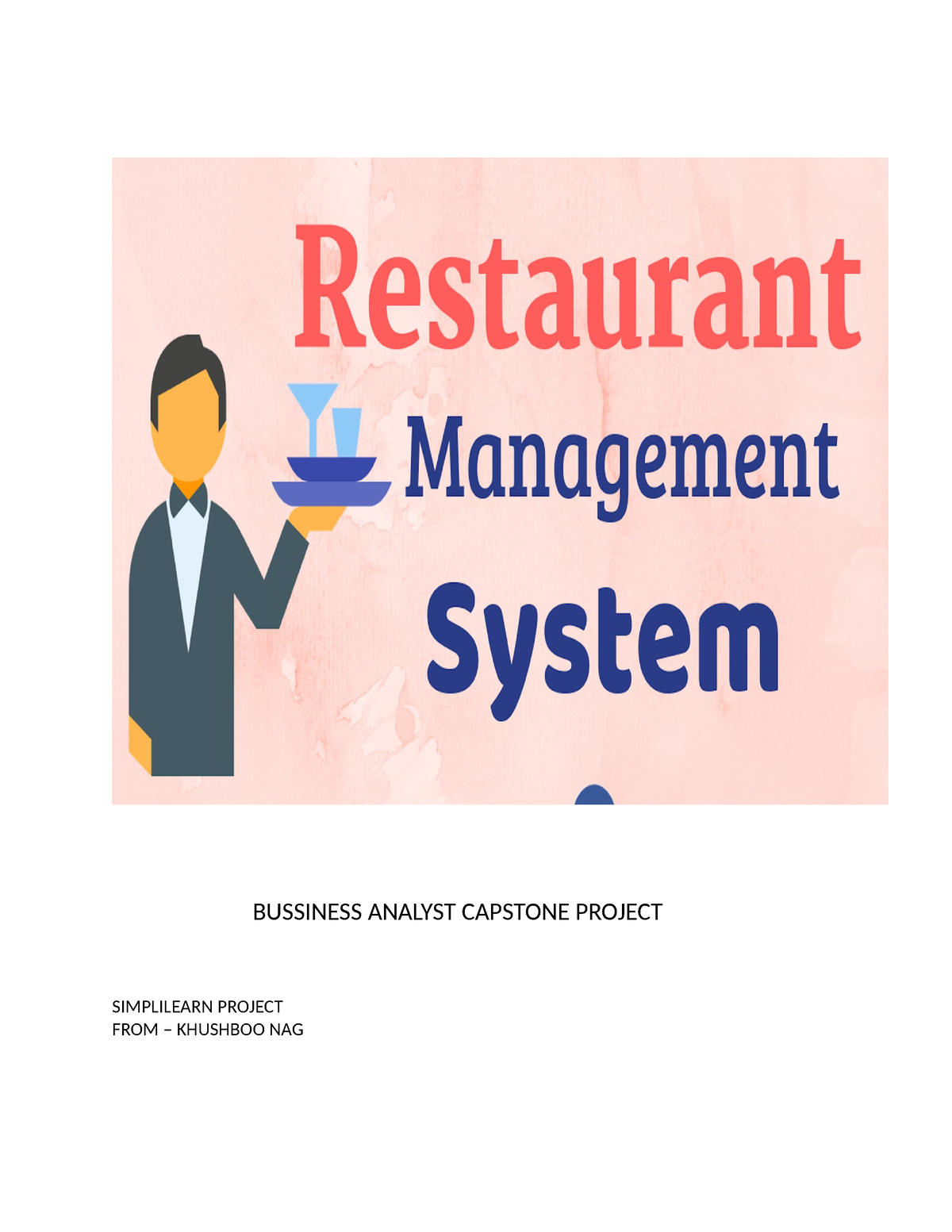 simplilearn business analyst capstone project